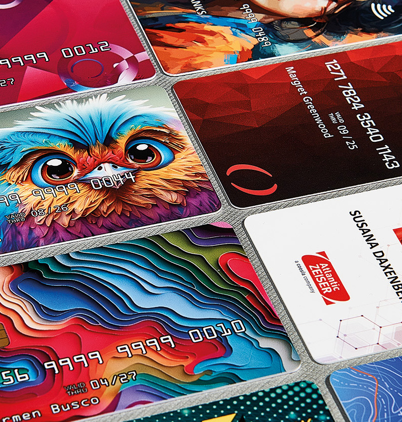 Card printing, personalization and mailing